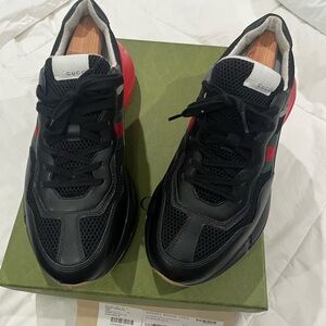 Gucci Blk Red classic sneakers Gucci 12